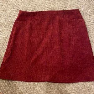 Burgundy Skirt